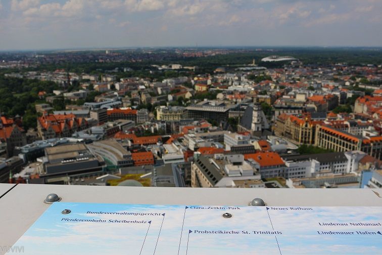 Aussicht Plattform City Hochhaus Leipzig