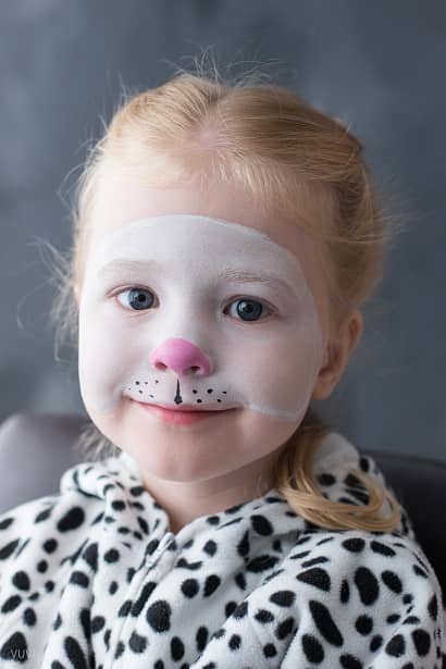 Dalmatiner Kinderschminken niedlich