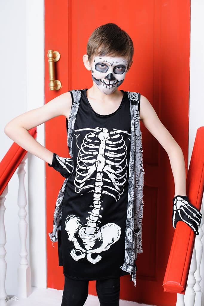 Halloween Kostuem Junge Skelett