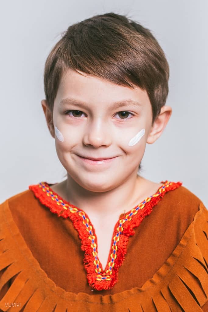 Kleiner Indianer Kinderschminken Kitakind Junge