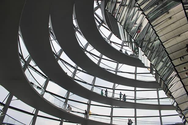 Kuppelbesichtigung Reichstagsgebaeude Berlin