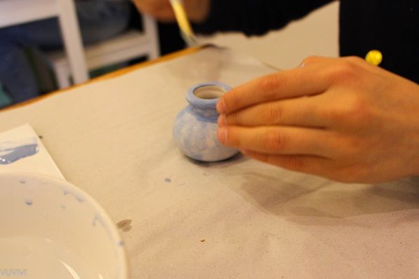 pottery art cafe Koeln Ausflug Kinder