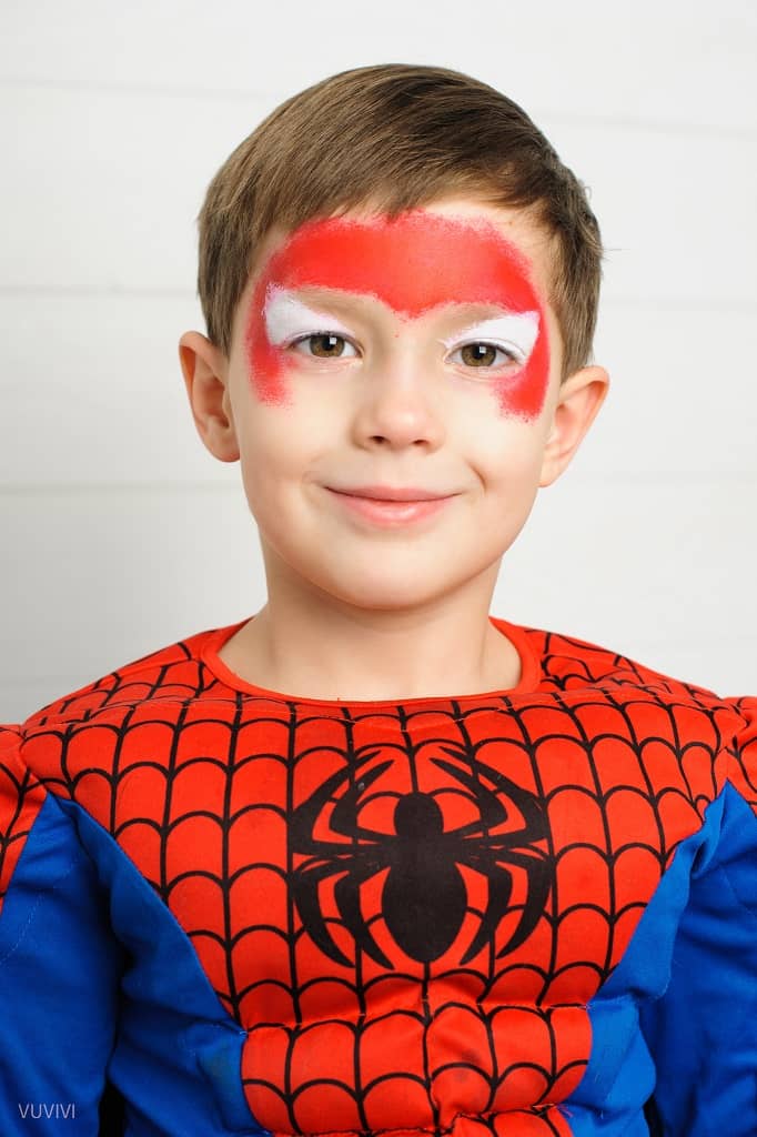 Spiderman Kinderschminken Junge Anleitung