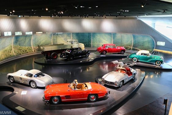 Stuttgart Mercedes Museum Familienbesuch
